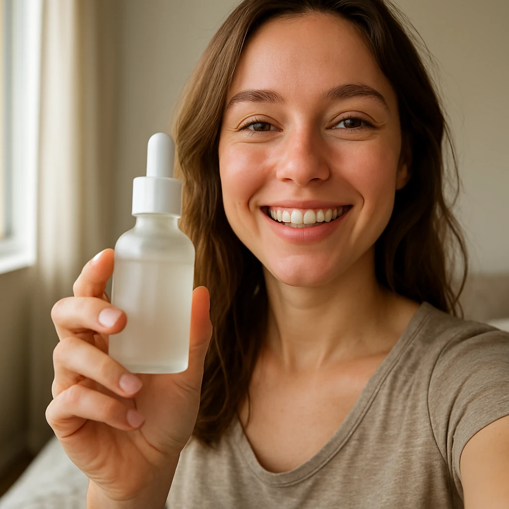 Creator-style photo holding the product